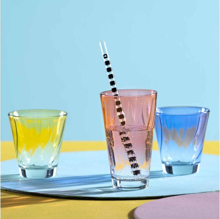 Immagine prodotto Leonardo Bicchiere Twist 300 ml, 4 pezzi, rosso, vetro (0.30 l, 1x)