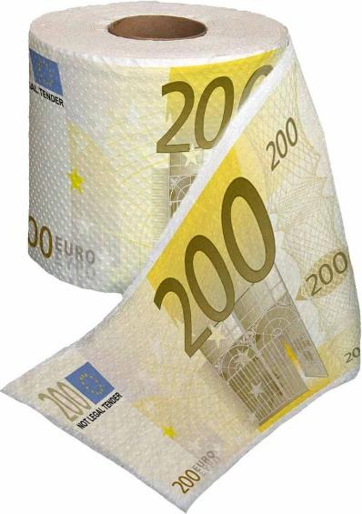 Produktbild Thumbs Up Mad Monkey Toilettenpapier "200Euro" weiss (1 Stk.)