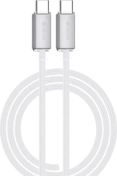 Actual product image Devia cable EC688 Extreme PD USB-C - USB-C 1,5 m 60W 3A white (1.50 m, 60 W)