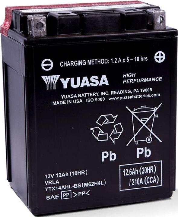 Image du produit Yuasa Garantie limitée de 6 mois (12 V, 12.60 Ah, 210 A)