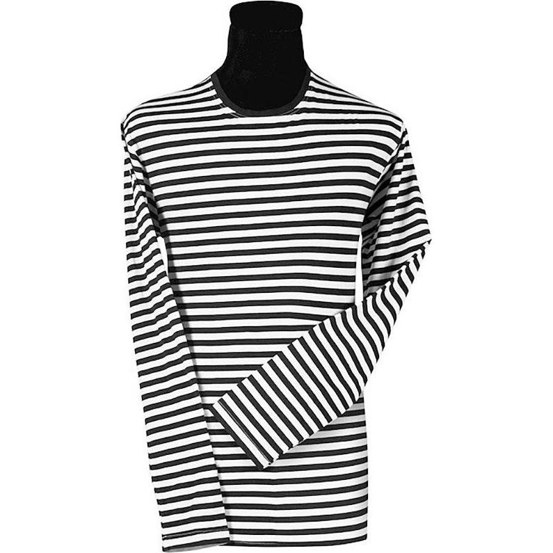 Thetru Herren Ringelshirt langarm schwarz-weiss – alltagstauglich (S)