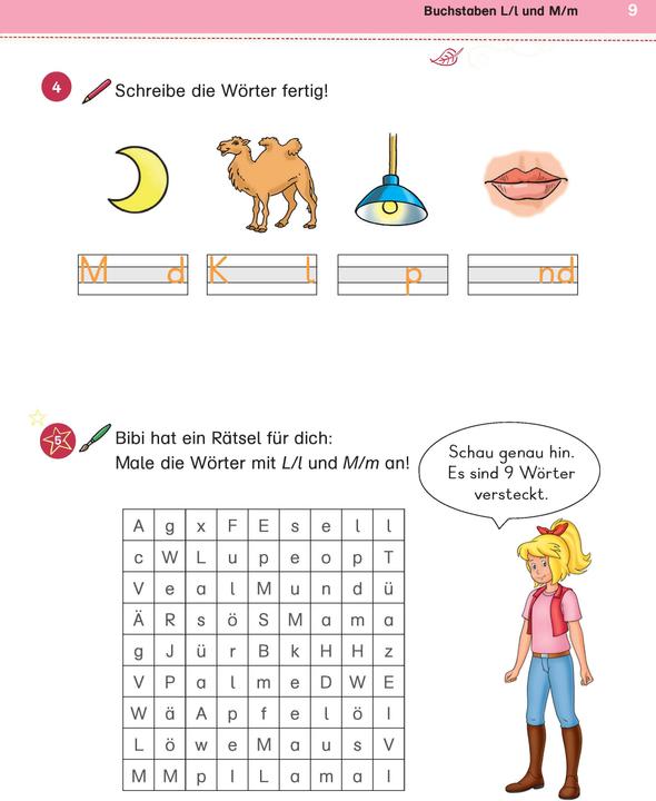 Produktbild Bibi & Tina: Mein Übungsbuch für die 1. Klasse (Deutsch, 2022)