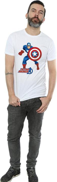 Actual product image Mens Captain America The First Avenger T-Shirt (S)