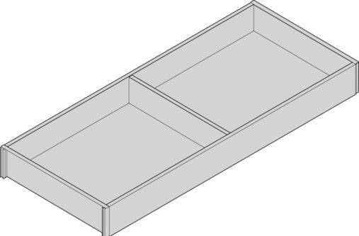 Actual product image Blum Drawer frame AMBIA-LINE wood design wide 200mm