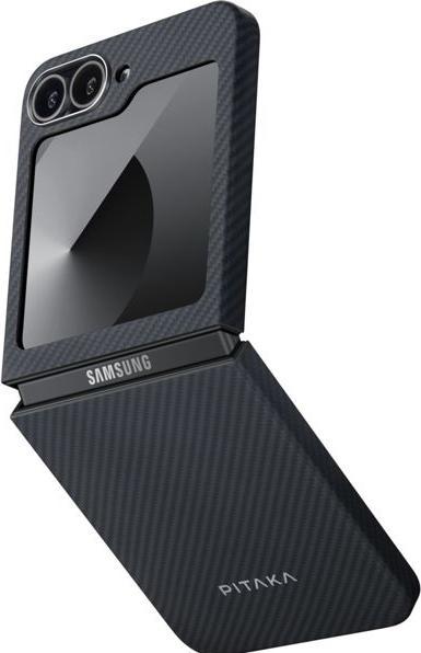 Image du produit Ipitaka MagEZ Case 5 for Samsung Galaxy Z Flip6 Black/Grey Twill (Samsung Galaxy Z Flip6)