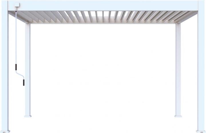 Produktbild Weide Pergola Deluxe Plus 3x4m mit Lamellendach Weiss (300 cm, 400 cm)