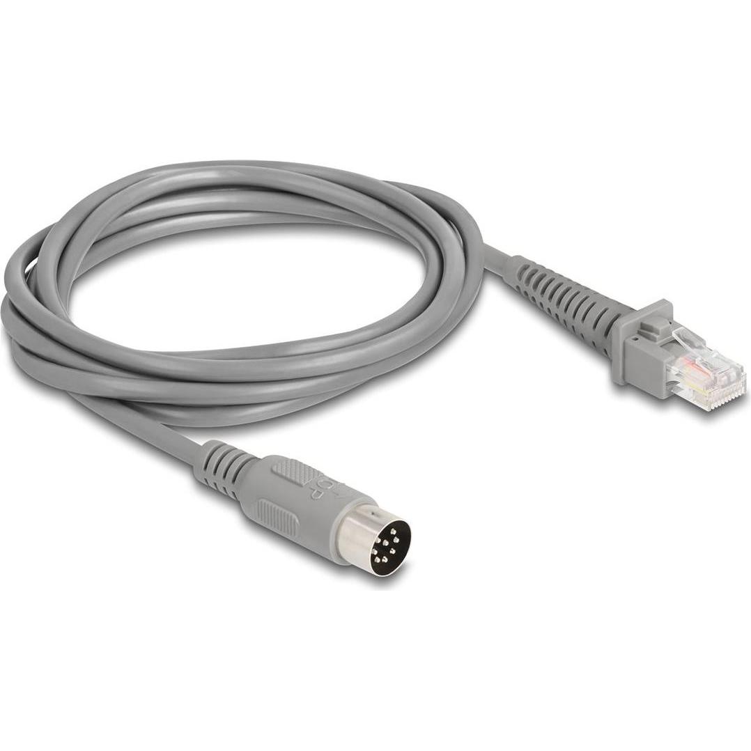 Delock Cavo da spina RJ50 a spina DIN 8 pin 2 m grigio (2 m), Cavo di rete