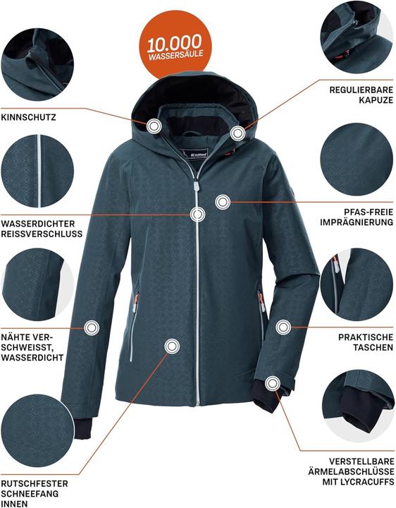 Produktbild Killtec Giacca da Sci con Cappuccio e Paraneve (42)