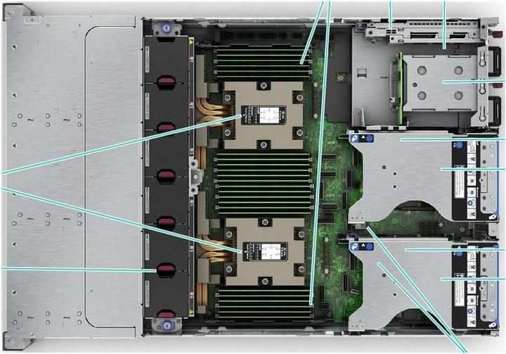 Image du produit HPE ProLiant DL385 Gen11 AMD EPYC 9224 2.5GHz 24-core 1P 32GB-R 8SFF 1000W PS UE Server (AMD Epyc 9224, 32 Go, Serveur en rack)