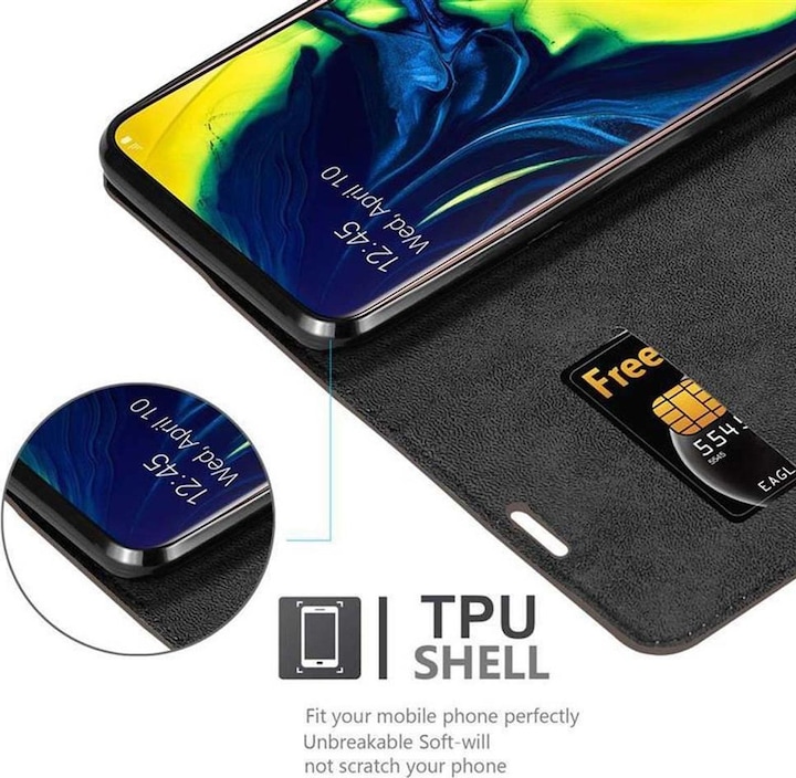 Produktbild Cadorabo Book Invisible Magnet Cover (Samsung Galaxy A80)