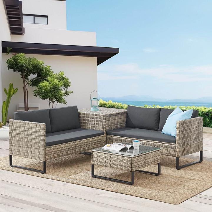 Produktbild Juskys Polyrattan Lounge