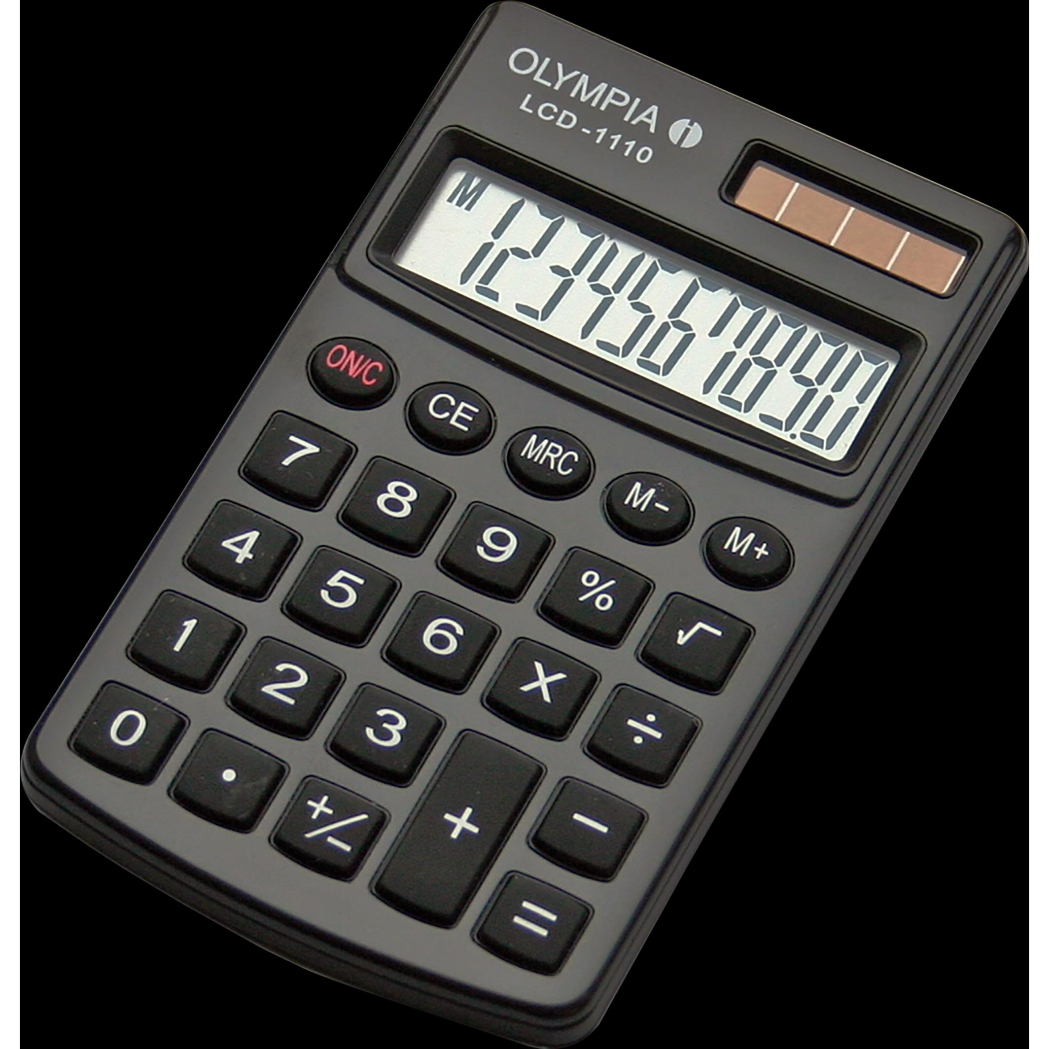 Olympia, Taschenrechner, LCD 1110 (Batterien, Solarzellen)