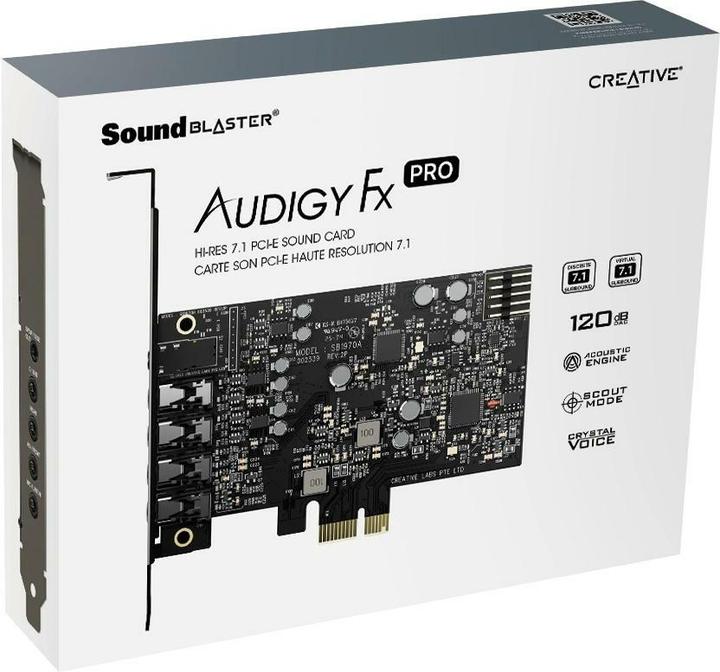 Productafbeelding Creative Soundkarte Sound Blaster Audigy FX Pro intern (Mini PCI Express)