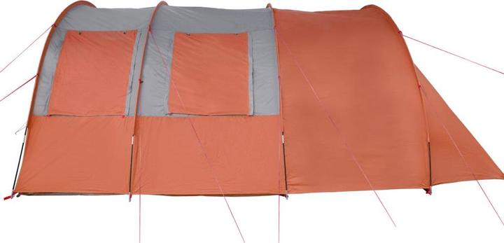 Produktbild vidaXL Campingzelt 4 Personen & Orange 483 x 340 x 193 cm 185T Taft (Tunnelzelt, 12.90 kg, 4 Personen)