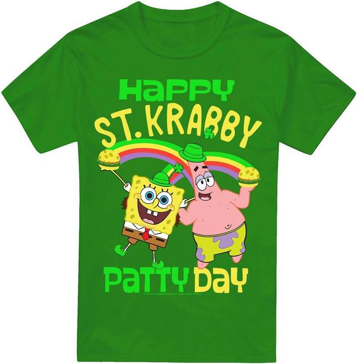 Produktbild Spongebob Squarepants St Krabby Patty Day TShirt St PatricksTag (4XL)