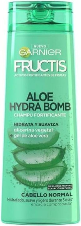 Garnier FRUCTIS ALOE HYDRA BOMB champú fortificante 360 ml (360 ml, Flüssiges Shampoo)