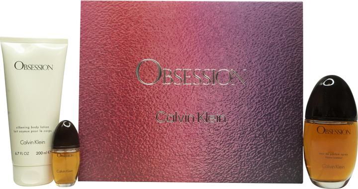 Image du produit Calvin Klein Obsession - Eau De Parfum 100 Ml + Body Lotion 200 Ml + Eau De Parfum 15 Ml