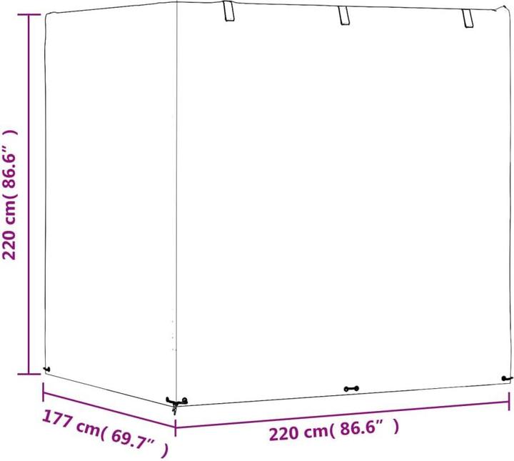 Produktbild vidaXL Schaukelbank Abdeckung