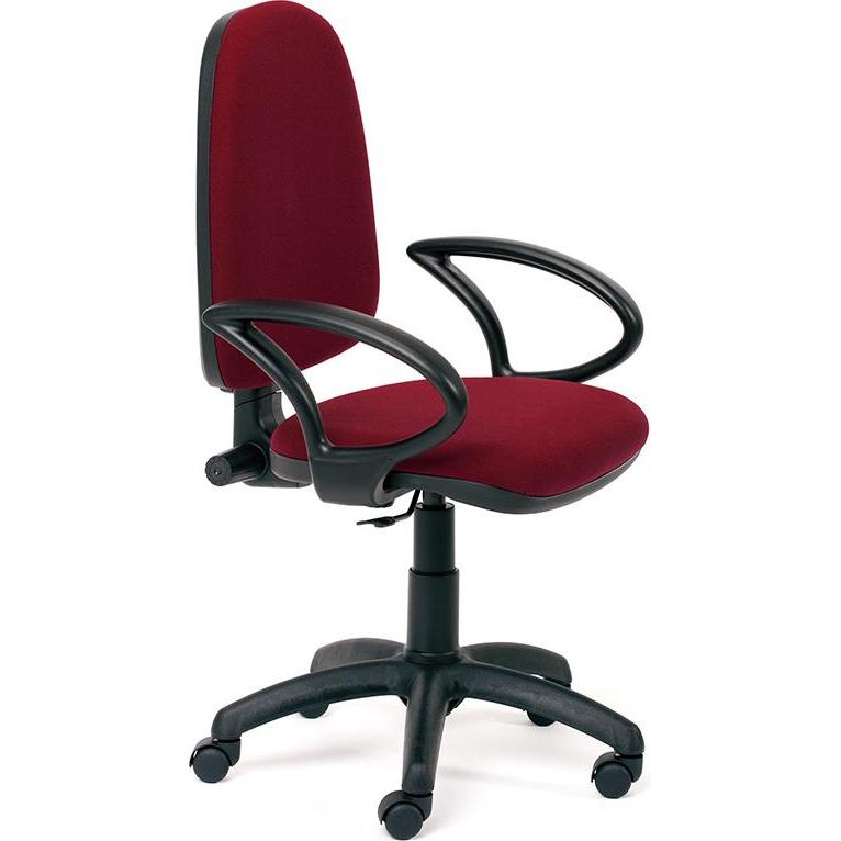 Rocada, Bürostuhl, Bürodrehstuhl mit Armlehnen rot