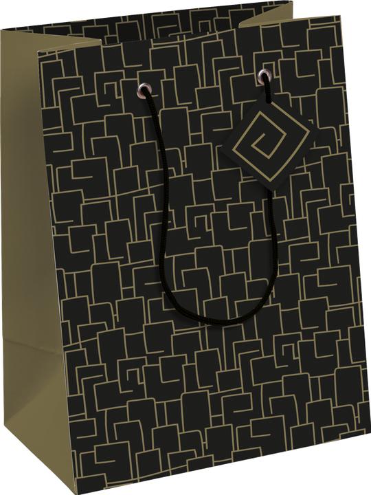 Golden pattern on a black background