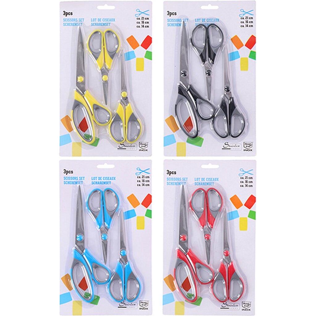 Edco, Schere, Scissors 4as 3pc (21 cm)