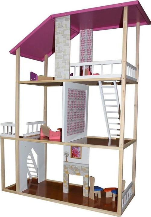Produktbild Idena Holzpuppenhaus Aspen mit Möbel
