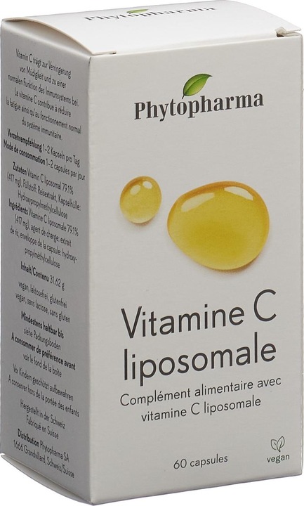 Actual product image Phytopharma Vitamin C (60 Piece, Capsules, 68 g)