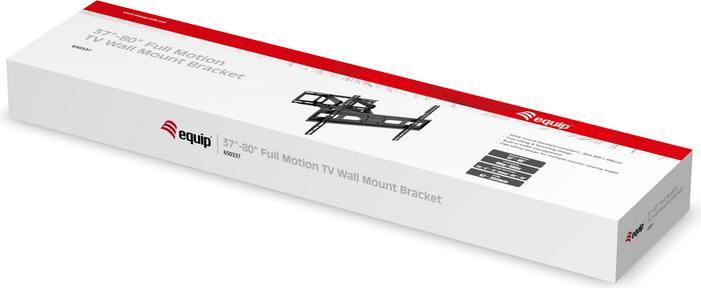 Actual product image equip Wall mount 37"-80"/40kg 1TFT 4joints Push-In-Pop (Wall, 80", 40 kg)