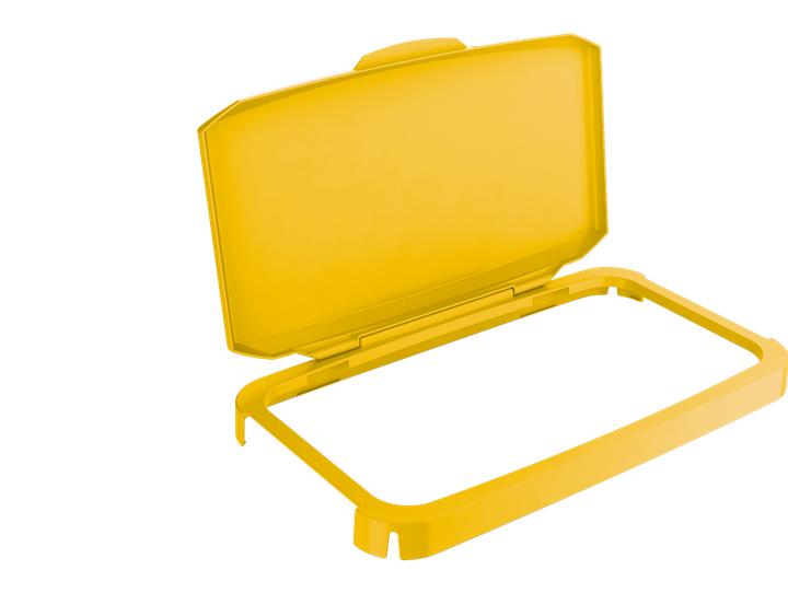 Produktbild Durable Klappdeckel PP gelb B510xT285mm passend für Abfallbehälter 60 l lebensmittelecht (60 l)