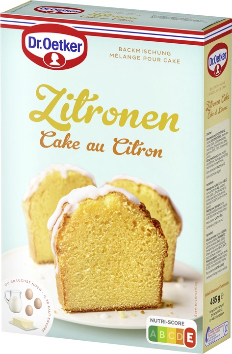 Produktbild Dr. Oetker Zitronen Cake Backmischung (485 g)
