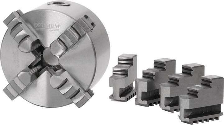 Immagine prodotto Optimum Mandrino per tornio a quattro griffe in ghisa, serraggio centrato Ø 160 mm