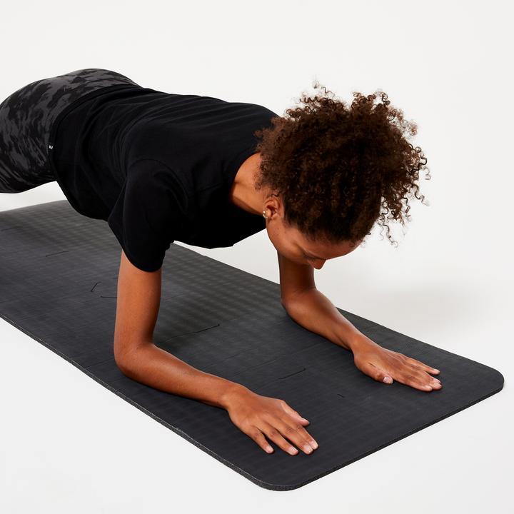Immagine prodotto Domyos Tappeto per ginnastica pesante 170 cm × 58 cm × 10 mm - 900 nero (10 mm)