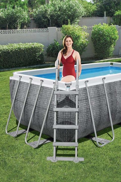 Actual product image Bestway Rectangular Power Frame Pool (412 x 201 x 122 cm)