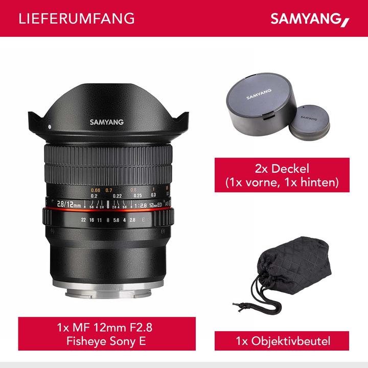 Actual product image Samyang 12mm F2.8 Sony E-mount (Sony E, full size)