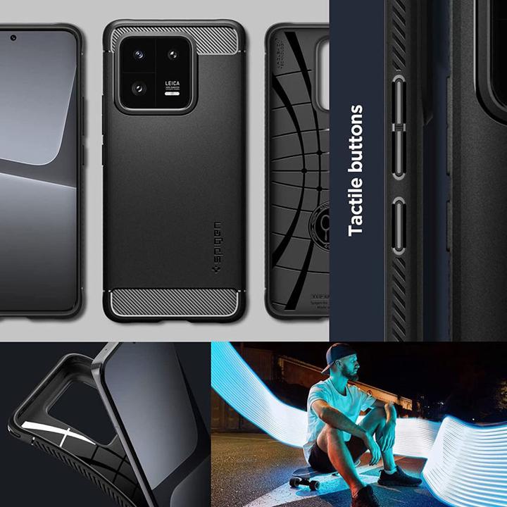 Immagine prodotto Spigen Custodia Rugged Armor per Xiaomi 13 Pro - nero opaco (Xiaomi 13 Pro)