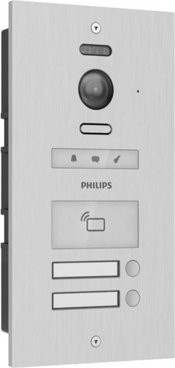 Actual product image Philips WelcomeHive Pro 2 video door intercom WLAN outdoor unit aluminium (Wi-Fi)