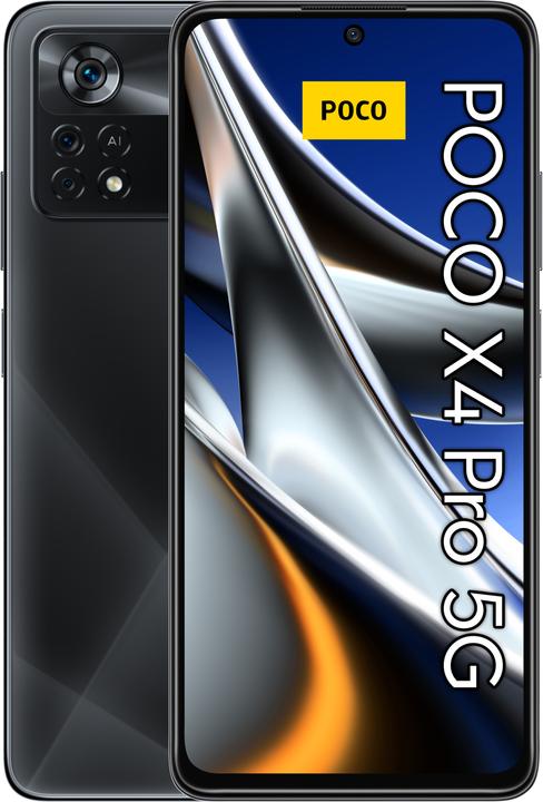 Actual product image Xiaomi Poco X4 Pro 5G (256 GB, Laser Black, 6.67", Dual SIM, 108 Mpx, 5G)
