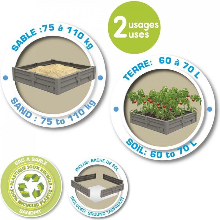 Produktbild Smoby 2-in-1 Square Garden