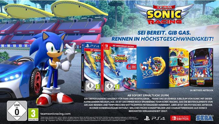 Actual product image Sega Team Sonic Racing 30th Anniversary Edition (Switch, DE)
