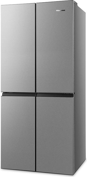Actual product image Hisense RQ563N4SI2 Side-by-Side fridge-freezer Freestanding F Stainless steel (454 l)