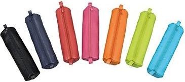 Actual product image Alassio ® Pencil roll 6x21 cm (ØxL) zip leather red