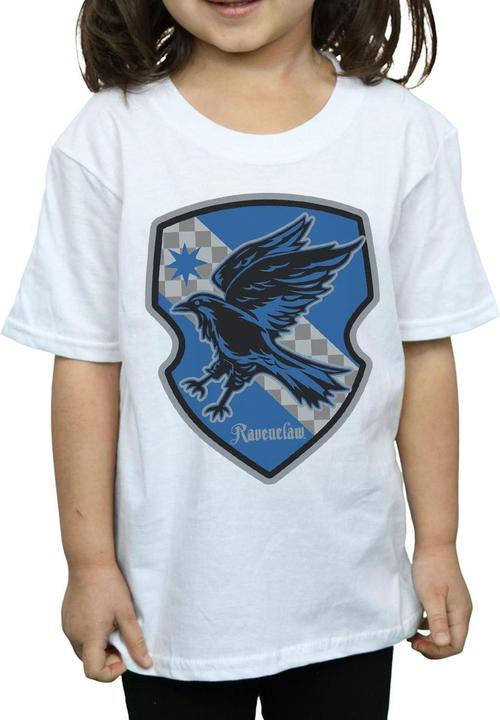 Actual product image Girls Ravenclaw Crest Flat Cotton T-Shirt (116)