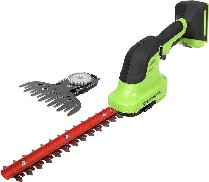 Image du produit Greenworks G24SHT, Multiklipper 2i1, 24V, u/batteri og loader (Fonctionnement sur batterie)