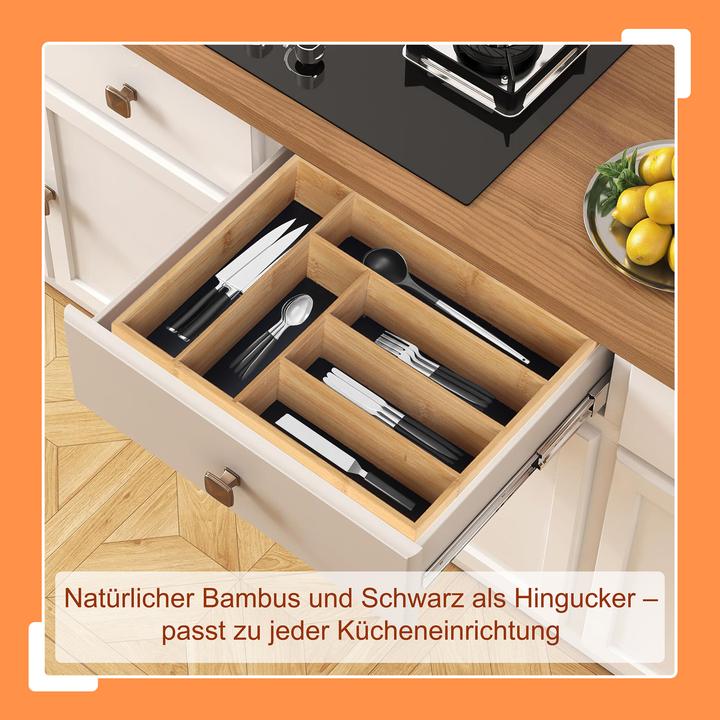 Productafbeelding Relaxdays Besteckkasten Bambus