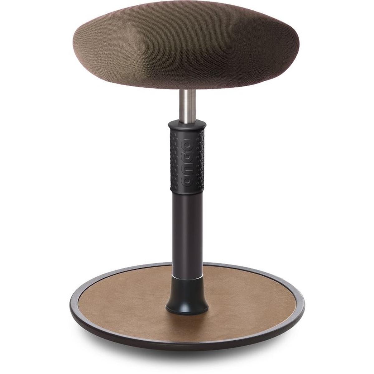 Ongo, Bürostuhl, Sitz- Stehhocker Free Regular Triangel Gestrick Braun schwarz /Natur