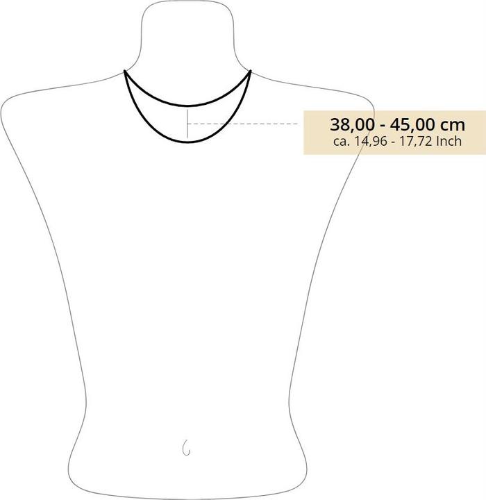 Actual product image Thomas Sabo Chain with letter pendant M gold-plated (750 yellow gold gilding, 925 sterling silver)