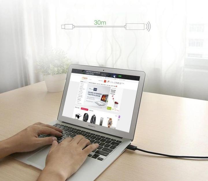 Image du produit Ugreen US121 Câble d'extension USB 2.0 Active 5m - Noir (5 m, USB 2.0)
