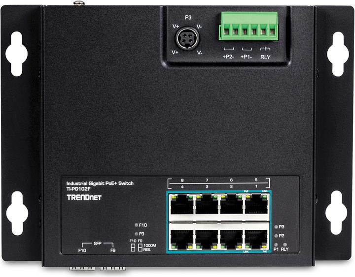 Produktbild Trendnet 10-Port-Industrie-Gigabit-PoE+-Wandmontage-Frontzubehör (10 Ports)