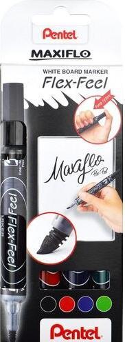 Productafbeelding Pentel Whiteboard marker Maxiflo Flex-Feel, set van 4 MWL5SBF-4 (4x)