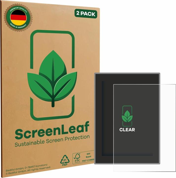 Actual product image ScreenLeaf Screen Protector sustainable Screen Protection, clear, anti-scratch